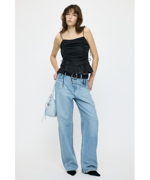 MOUSSY（マウジー） キャミソール SATIN GATHER キャミソール