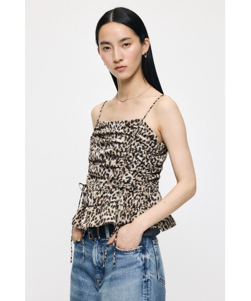 MOUSSY（マウジー） キャミソール SATIN GATHER キャミソール