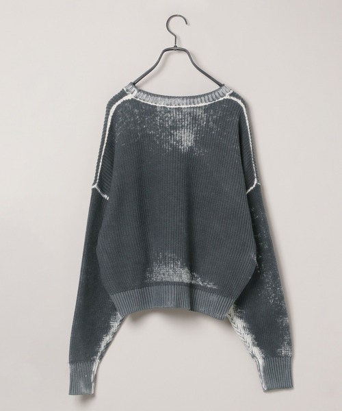 「JEANASIS」 長袖ニット FREE レッド レディース_画像9