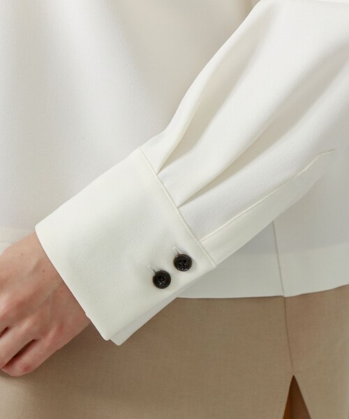 「CAST:」 長袖シャツ M ネイビー レディース_画像8