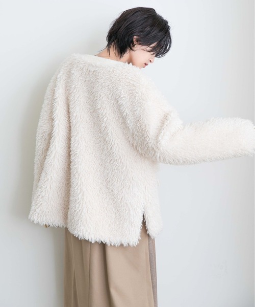 「Eimee Law」 ノーカラージャケット 38 グレー レディース