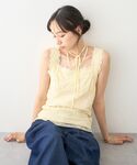 キャミソール 「2WAY/紐取り外し可能」総レ...の詳細画像2