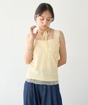 キャミソール 「2WAY/紐取り外し可能」総レ...の詳細画像4
