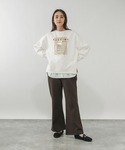 「GLOBAL WORK」 スウェットカットソ...の詳細画像1