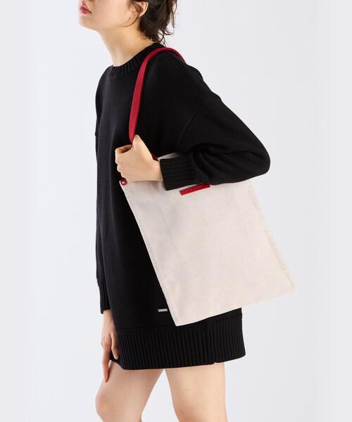 「To b. by agnes b.」 トートバッグ - レッド レディース_画像7