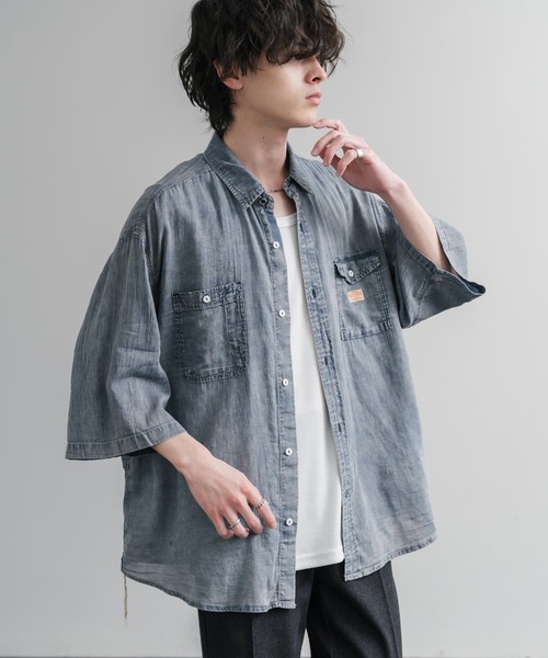KRIFF MAYER（クリフメイヤー） 七分袖 シャツ オーバーサイズエアー