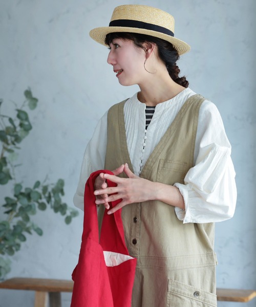 サロペット オーバーオール 店長がどうしても作りたかった、ナチュかっこいいサロペット レディースの画像