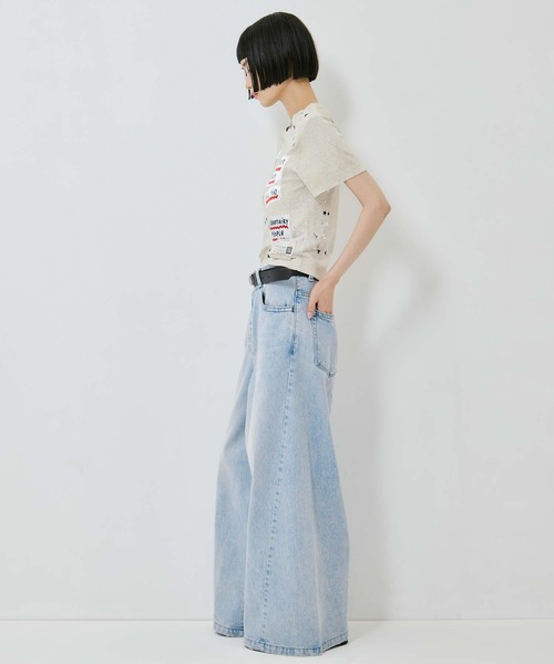tシャツ 「MIHARA YASUHIRO/ミハラヤスヒロ」EMBELLISHED STICKER TEE/エンベリッシュドステッカーT レディースの画像