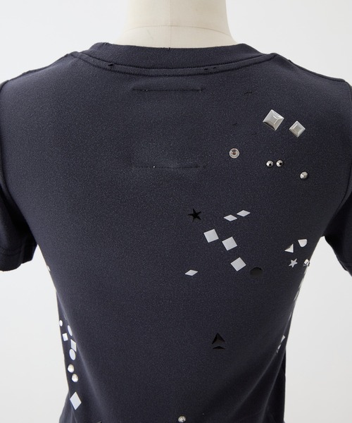 tシャツ 「MIHARA YASUHIRO/ミハラヤスヒロ」EMBELLISHED STICKER TEE/エンベリッシュドステッカーT レディースの画像