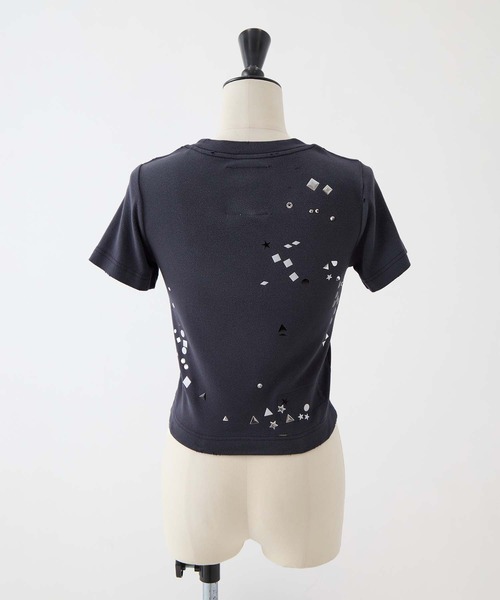tシャツ 「MIHARA YASUHIRO/ミハラヤスヒロ」EMBELLISHED STICKER TEE/エンベリッシュドステッカーT レディースの画像