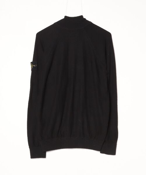 STONE  ジップアップ ニット カーディガン 長袖 M カーキ STONE ISLAND（ストーン アイランド） ジップアップ ニット