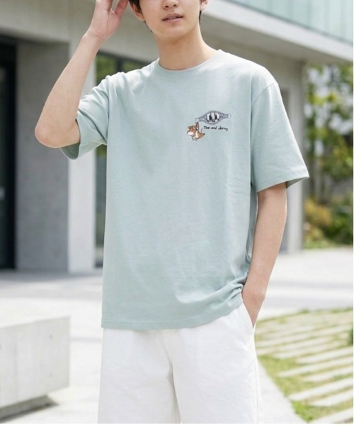 tシャツ 「TOM ＆ JERRY/トムとジェリー」キャラクターワンポイント