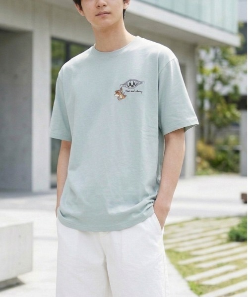 tシャツ 「TOM ＆ JERRY/トムとジェリー」キャラクターワンポイント