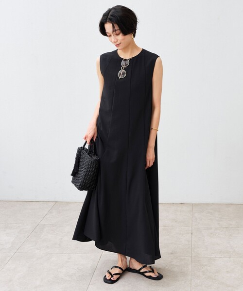 ANAYI（アナイ） ワンピース トリアセエアリーローンティアード