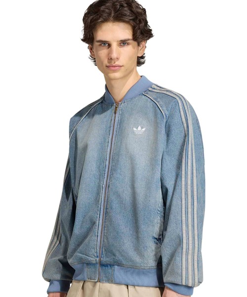アディダス デニム トラックトップ adidas（アディダス） デニムジャケット gジャン adidas SST ADICOLOR