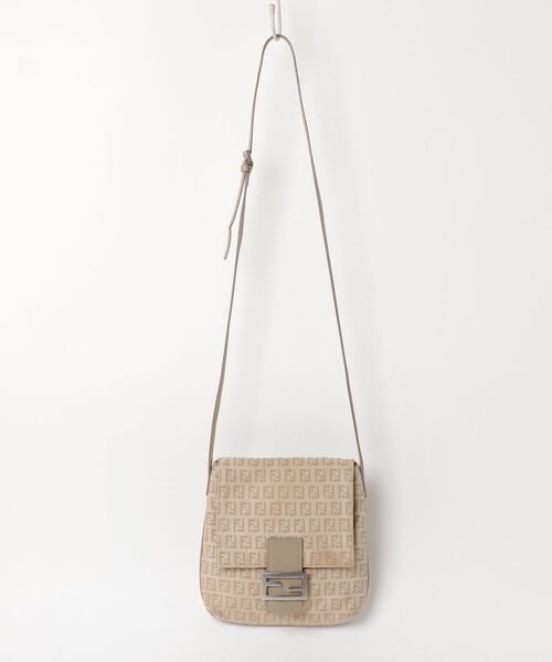 ❁美品❁FENDI ミニマンマバケット ハンドバッグ ベージュ FENDI（フェンディ） ズッキーノ キャンバス マンマバケット