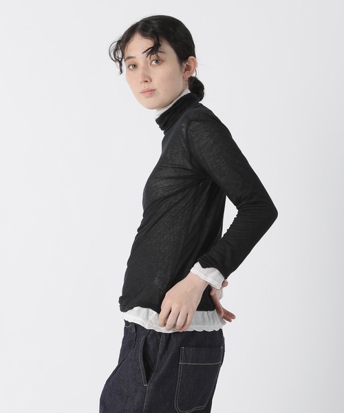 「Plantation」 長袖カットソー M size ライトピンク レディース_画像3