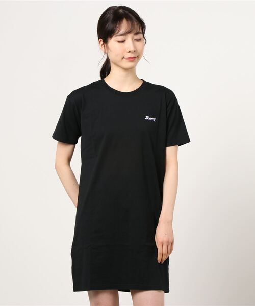 「X-girl」 Tシャツワンピース S ブラック レディース_画像3