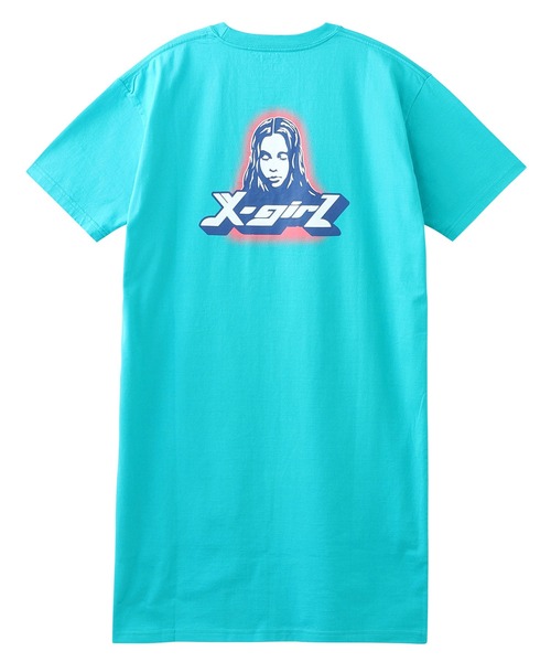 「X-girl」 Tシャツワンピース S ブラック レディース_画像4