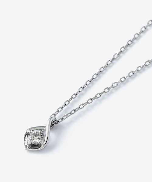 BLOOM（ブルーム） ネックレス プラチナ ダイヤモンド しずく