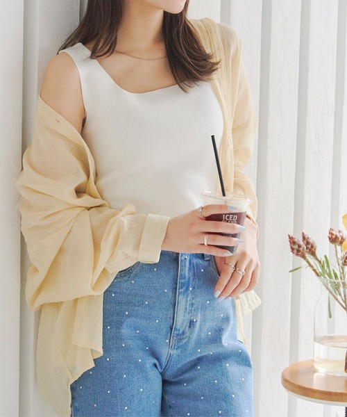 レディースノースリーブ X-girl タンクトップ ノースリーブ BRA TOP レディース