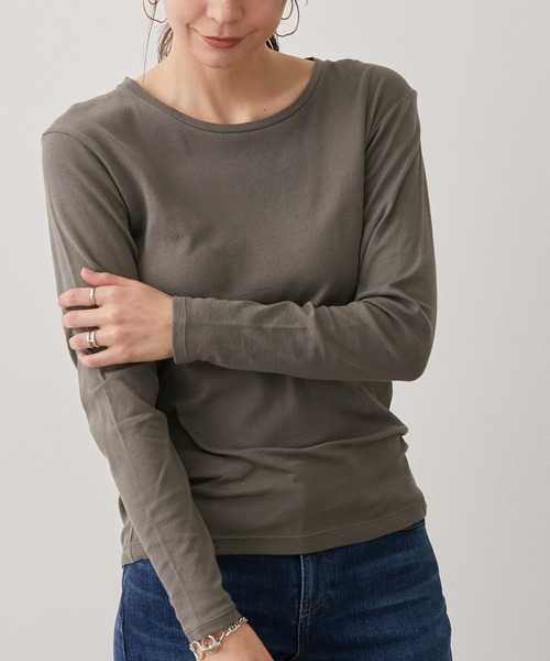 tシャツ 「Smile Cotton」クルーネックプルオーバー レディース