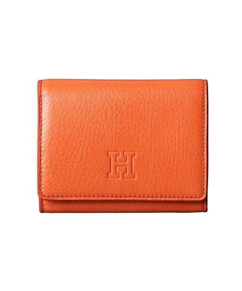 二つ折り財布 財布 「センプレ」二つ折り財布 レザー ウォレット 本革（商品番号：P25-50900） レディースの画像
