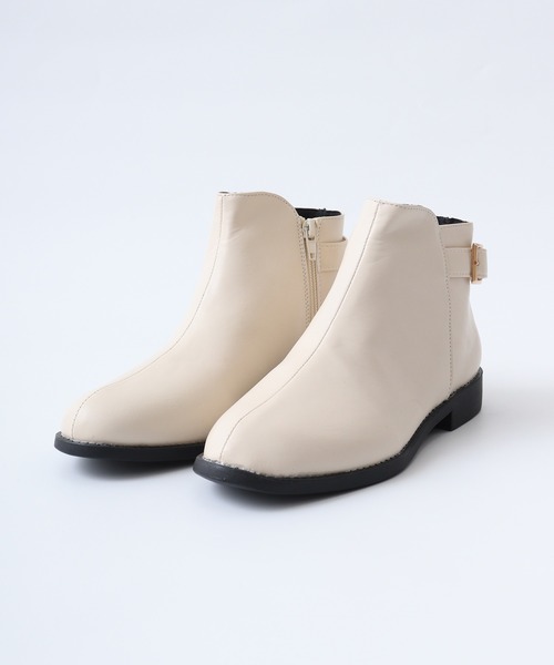 ブーツ AAA+Feminine 履き心地やわらか、美シルエットショートブーツ