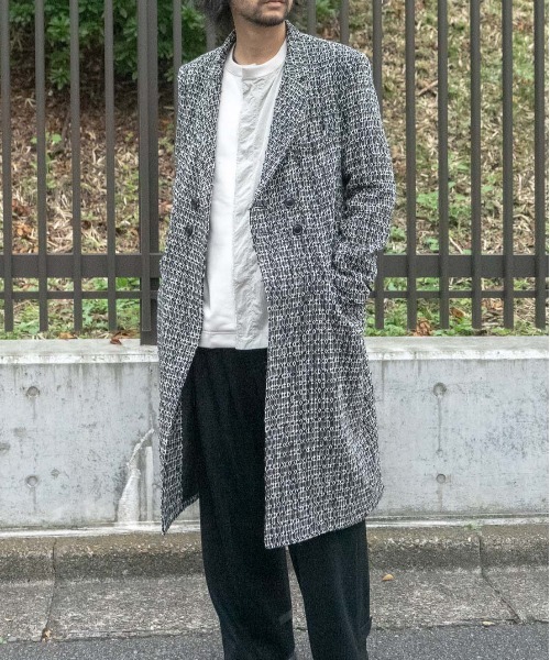 チェスターコート コート TUDER CHESTER COAT メンズ レディースの画像
