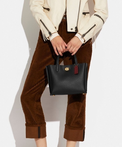 COACH トートバッグ ウィロウ トート 24 レディース : ZOZOTOWN