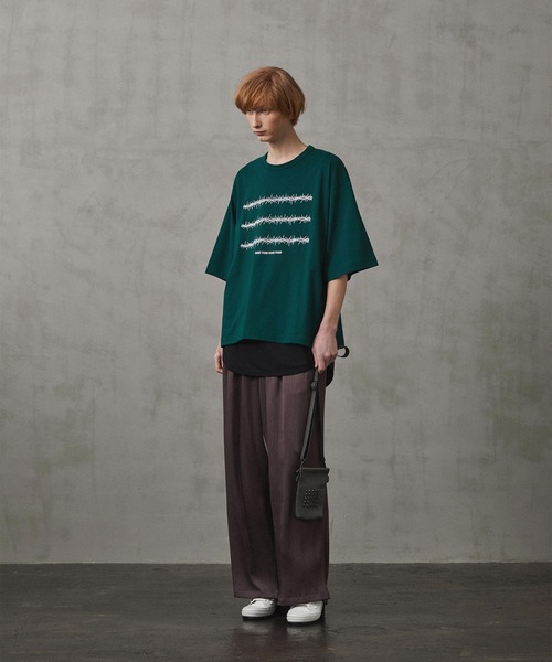 SHAREEF（シャリーフ） tシャツ BARBED WIRE”emb. S/S BIG-T メンズ