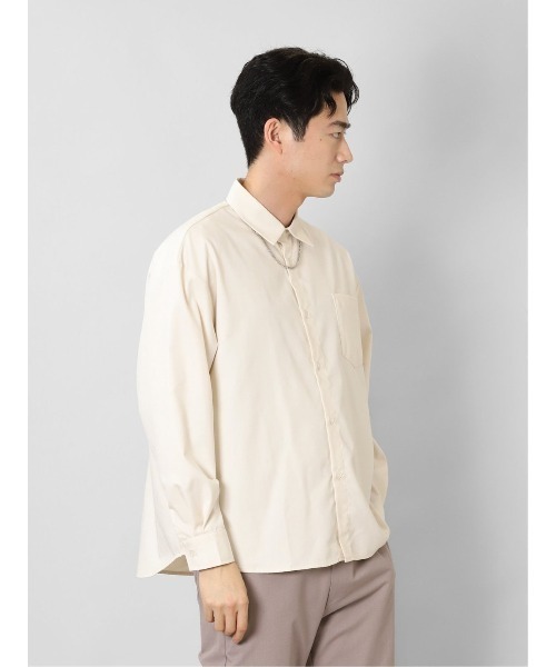 【TSU】ロンハーマン/オンブレシャツ/レーヨン混/ネイビー×ホワイト/M TSU様専用】ロンハーマン/オンブレシャツ/レーヨン混/ネイビー