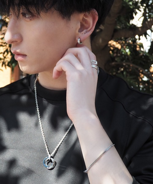 SBG by 7JEWELRY ネックレス SBG 3連リングネックレス メンズ