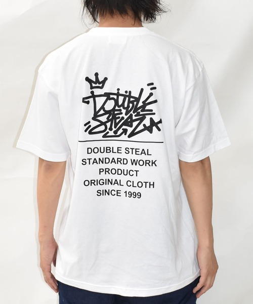 DOUBLE STEAL（ダブルスティール） tシャツ タギングロゴ Tシャツ