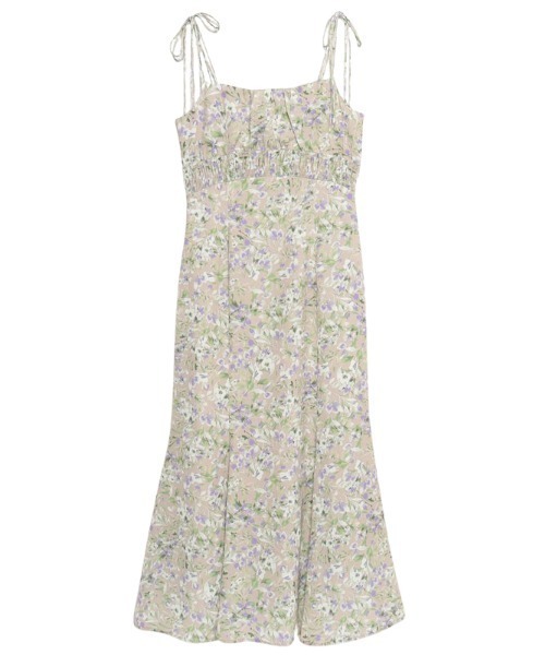 eimy istoire ワンピース Milly flower リボンキャミワンピース
