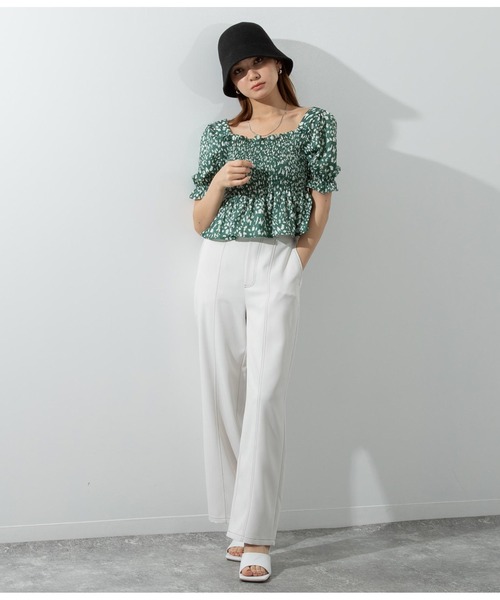 ANAP パンツ ステッチストレートパンツ レディース : ZOZOTOWN