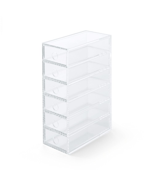 無印良品（MUJI） 収納 アクリル小物収納・6段 約幅8．7×奥行17