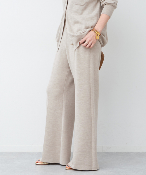 Deuxieme Classe refindパンツ ベージュ 38⭐︎ニットパンツ Deuxieme Classe（ドゥーズィエムクラス） パンツ *refind パンツ