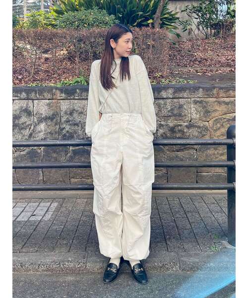 美品 Ungrid ミリタリールーズパンツ ワイド ゆったり オフホワイト 楽天市場】Ungrid（アングリッド) ミリタリールーズパンツ