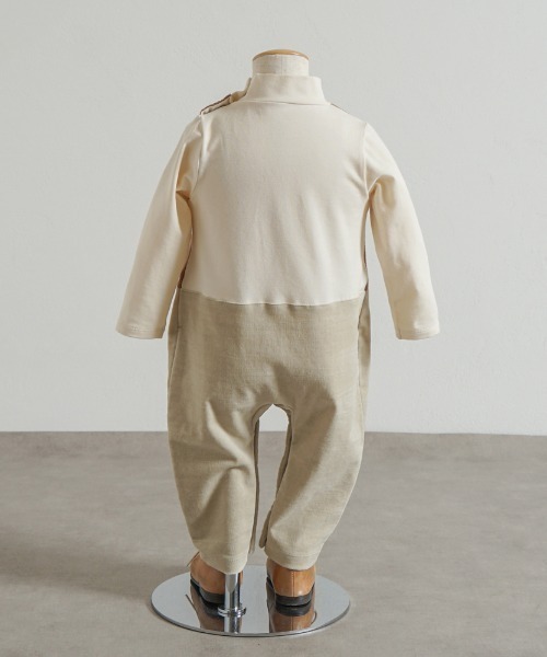 Hoppetta ベビー服 ロンパース 「Hoppetta plus」リス刺繍ジレ