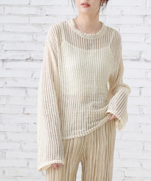 メッシュ×メッシュトップス レディース HUG.U メッシュトップス レディース : ZOZOTOWN Yahoo!店 - 通販