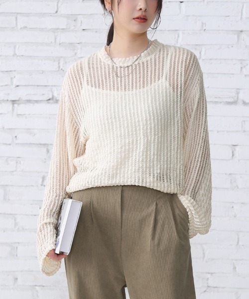 tシャツ シースルーメッシュトップス レディース : ZOZOTOWN Yahoo!店