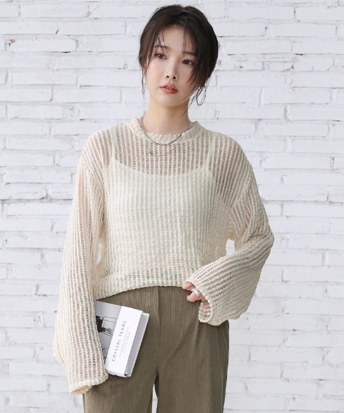 tシャツ シースルーメッシュトップス レディース : ZOZOTOWN Yahoo!店