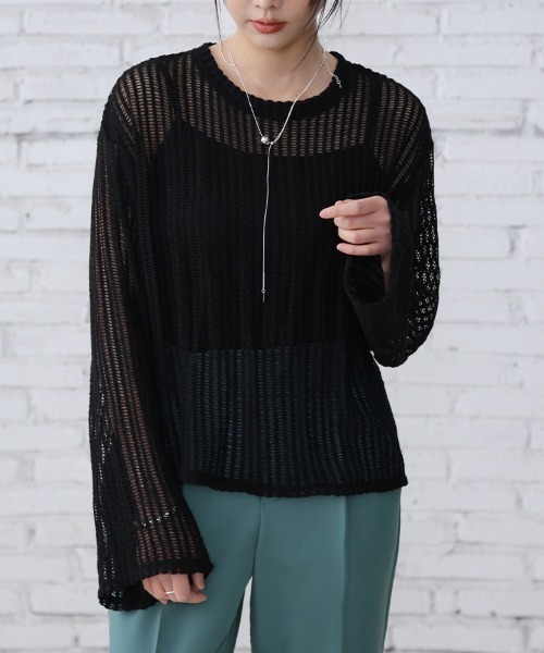 メッシュ×メッシュトップス レディース HUG.U メッシュトップス レディース : ZOZOTOWN Yahoo!店 - 通販