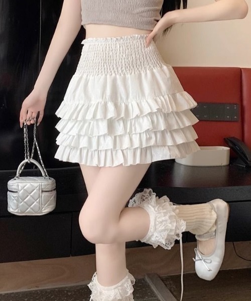 Achic スカート ティアードミニスカート : ZOZOTOWN Yahoo!店