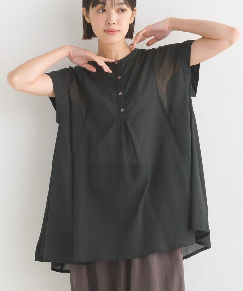 コットンレーヨンボイルフレンチスリーブブラウス SLOBE IENA（スローブイエナ）の「コットンレーヨンボイルフレンチ