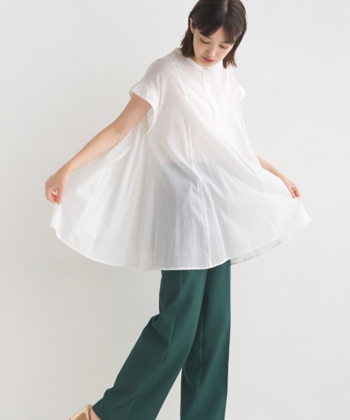 コットンレーヨンボイルフレンチスリーブブラウス SLOBE IENA（スローブイエナ）の「コットンレーヨンボイルフレンチ