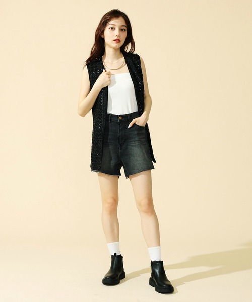 新品Lee レディース☆チューブトップ ショートオールインワン☆女子デニムS~M 楽天市場】lee ショートパンツ（オールインワン・サロペット