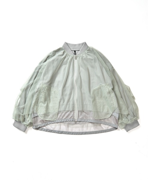 AULA AILA　ニットコンビネーションブルゾン　レイヤード　ファー AULA AILA ニットコンビネーションブルゾン レイヤード ファー