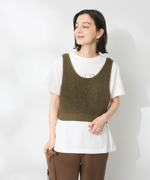 【1度着用のみ美品】プラージュ OLIVETTE ニットベスト 近年モデル 1度着用のみ美品】プラージュ OLIVETTE ニットベスト 近年モデル